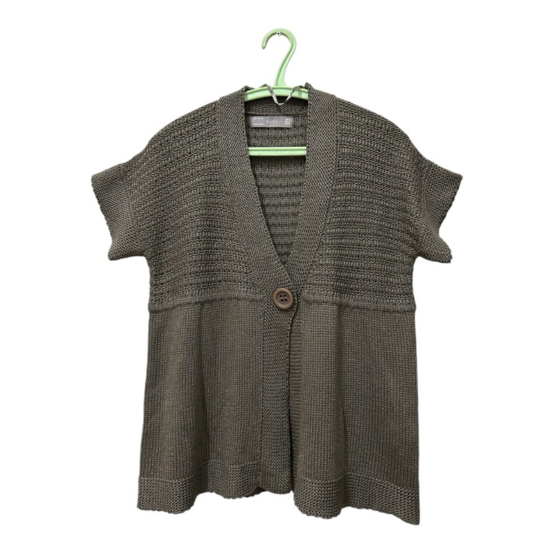 Zara Cardigan Wanita Khaki Original Preloved