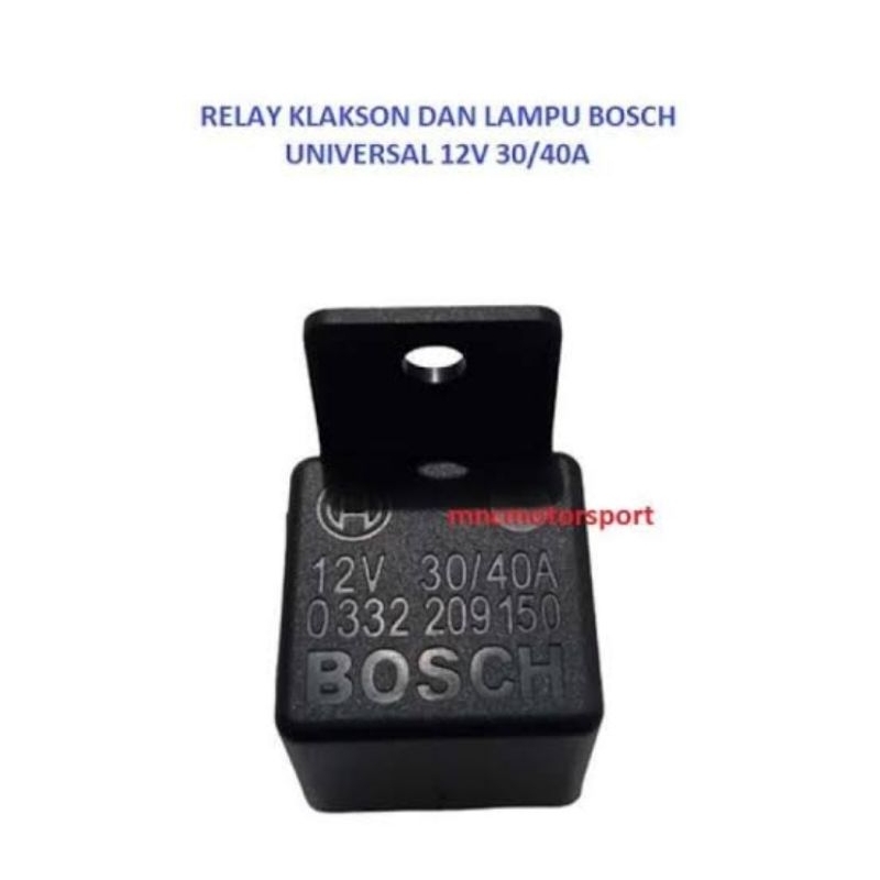 RELAY KAKI 4 BOSCH 12V 30/40A BISA UNTUK KLAKSON DAN LAMPU