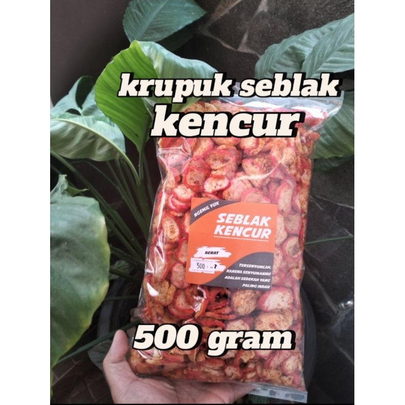 

krupuk seblak kencur, 1kg