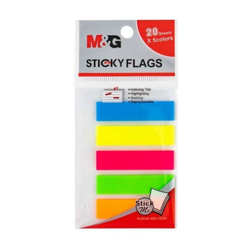 

STICKY NOTES YS-63 48mmx12mm M&G / MEMO TEMPEL M&G / INDEX MARK PLASTIK YS63 / PENANDA HALAMAN