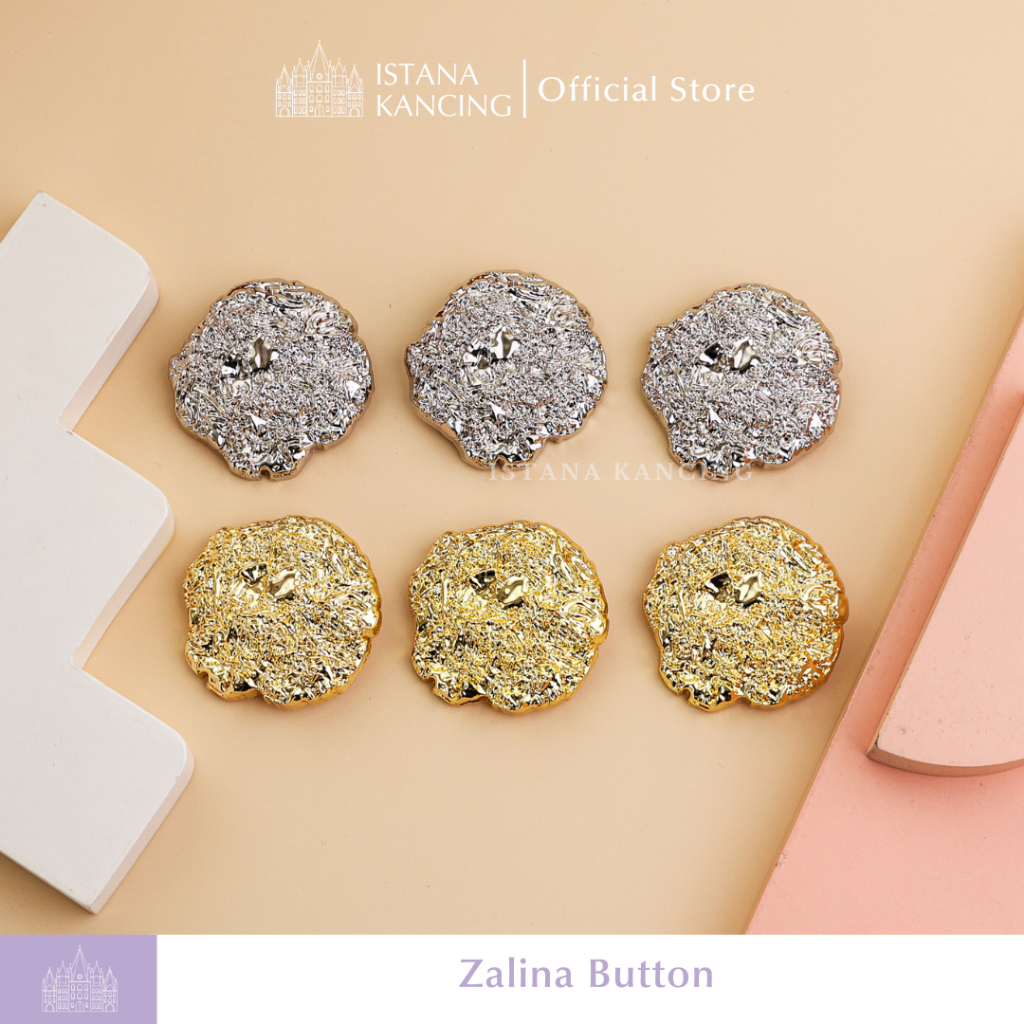 Kancing Jamur Zalina Button | Aksesoris Kancing Unik Size Besar Mewah Premium Button | Istanakancing