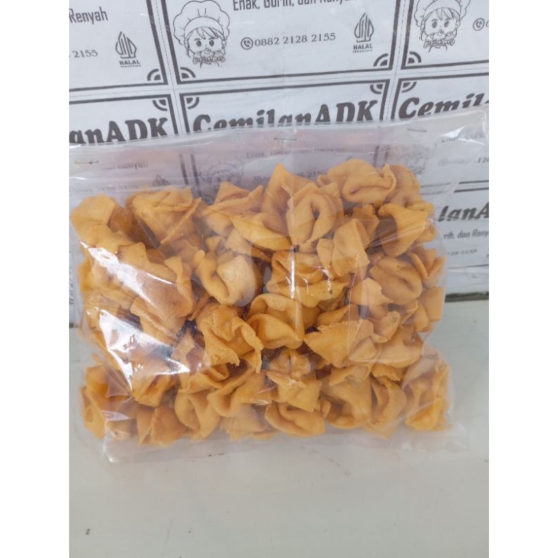 

keripik pangsit pop 250gram/pangsit goreng kiloan