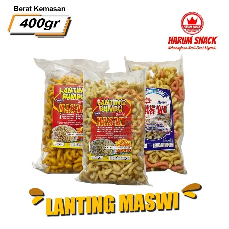 

LANTING BAWANG ASIN MERK MASWI 350 gram [Harum Snack Official] SNACK KILOAN CAMILAN CEMILAN RENYAH