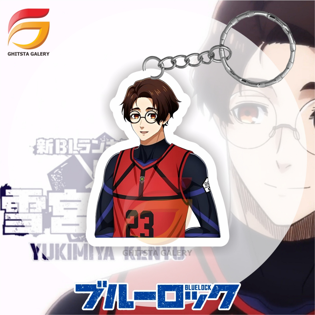 Gantungan Kunci Blue Lock YUKIMIYA KENYU - Gantungan Kunci Anime - Gantungan Kunci Kartun - Gantunga