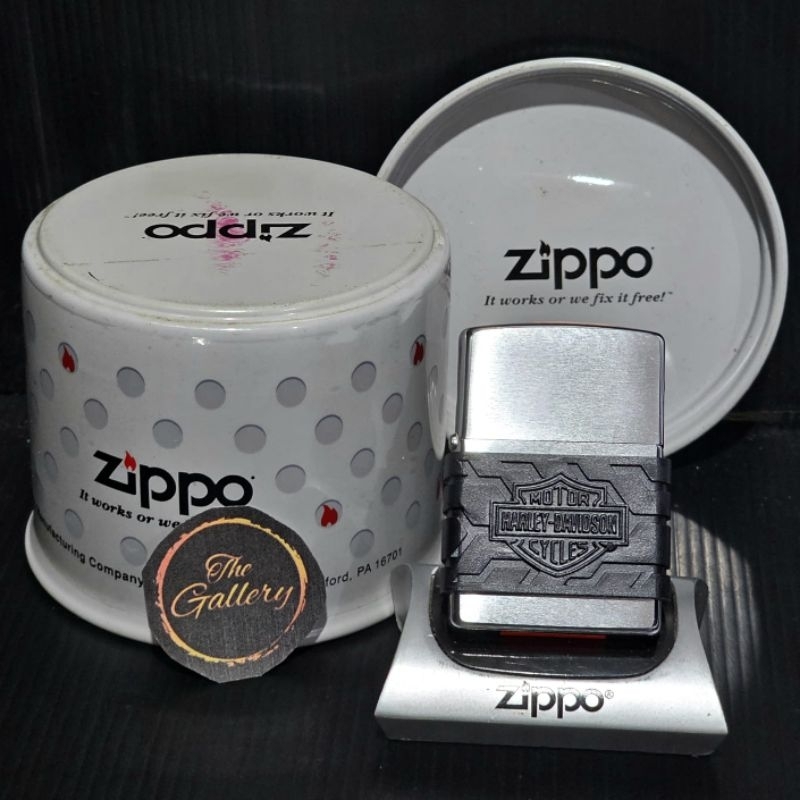 ⭐️⭐️⭐️⭐️⭐️ ORIGINAL ZIPPO OFFICIAL HARLEY DAVIDSON ENGINE OIL TAHUN 1999 / XV SUPER RARE