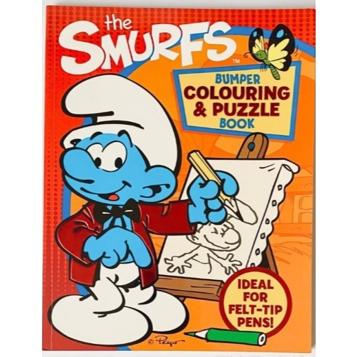 The Smurfs - Deluxe Colouring & Puzzle Book