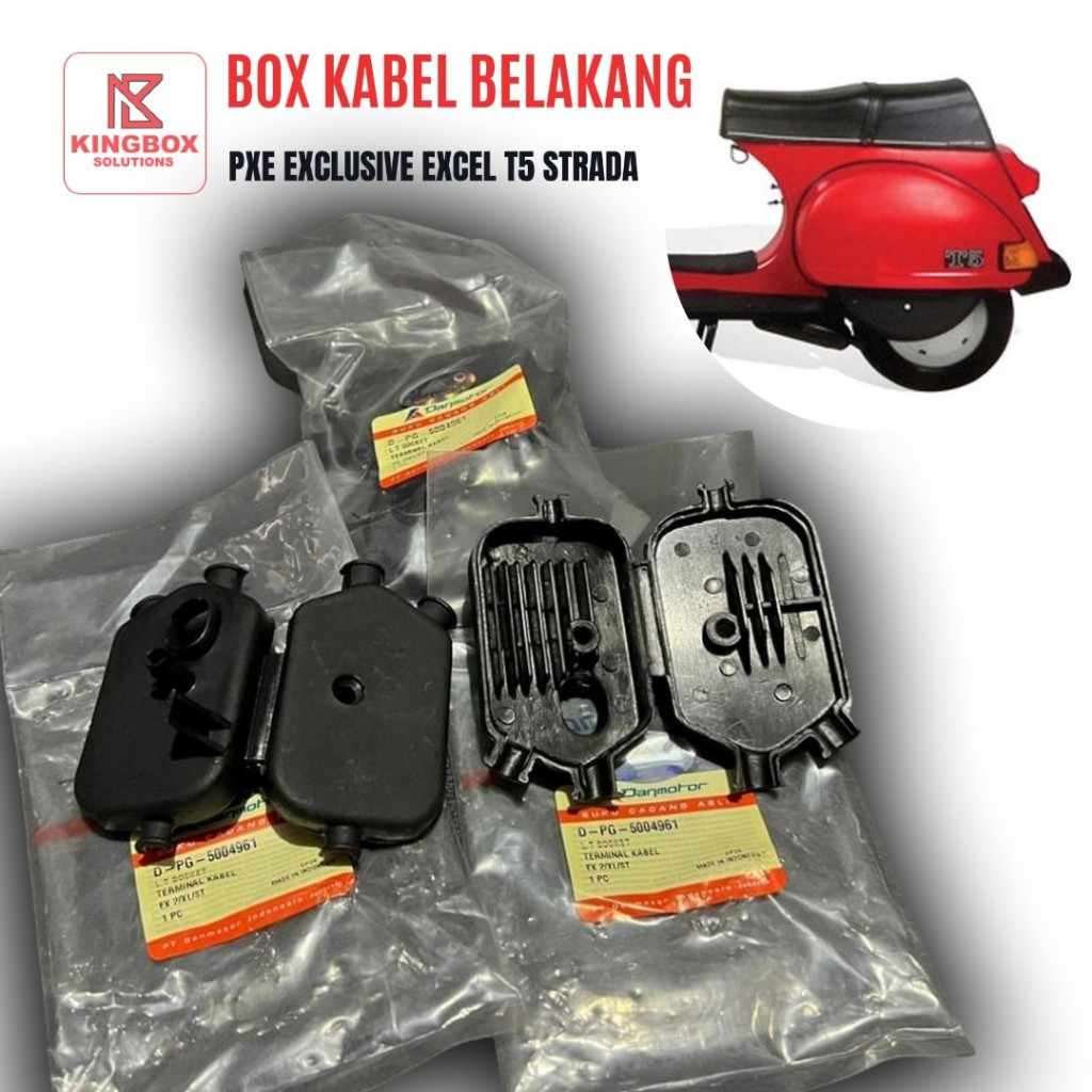 Box Terminal Kabel Belakang Vespa Excel T5 PXE Exclusive Strada Danmotor