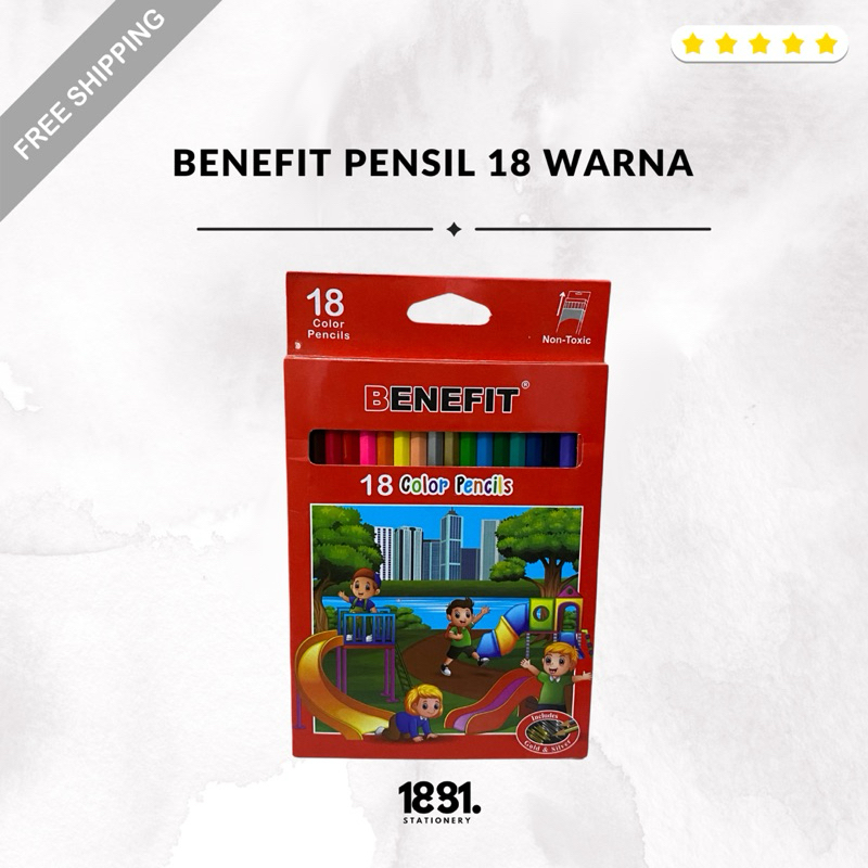 

Benefit Pensil Warna 1 Set 18 | Benefit Pensil Include Warna Gold&Silver