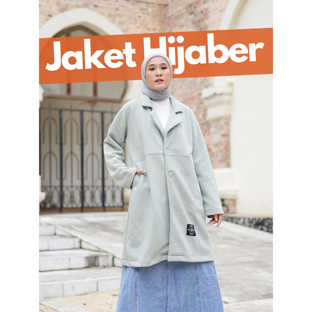 HIJACKET SHAFA | HIJAKET JAKET HIJAB PANJANG WANITA MUSLIMAH SYAR'I