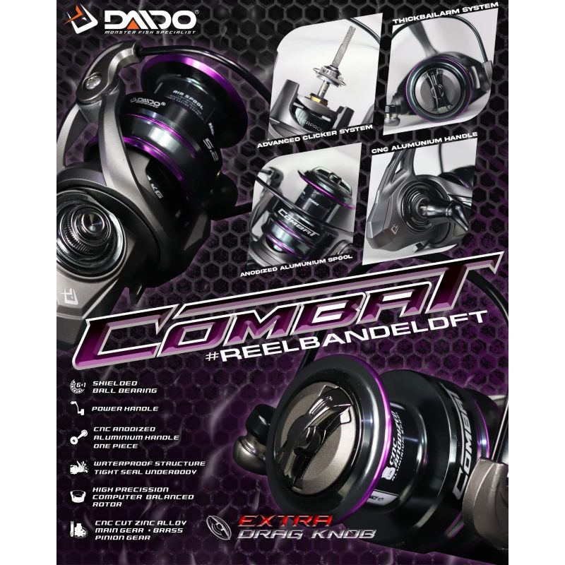 reel DAIDO COMBAT EXTRA BONUS DRAG KNOB