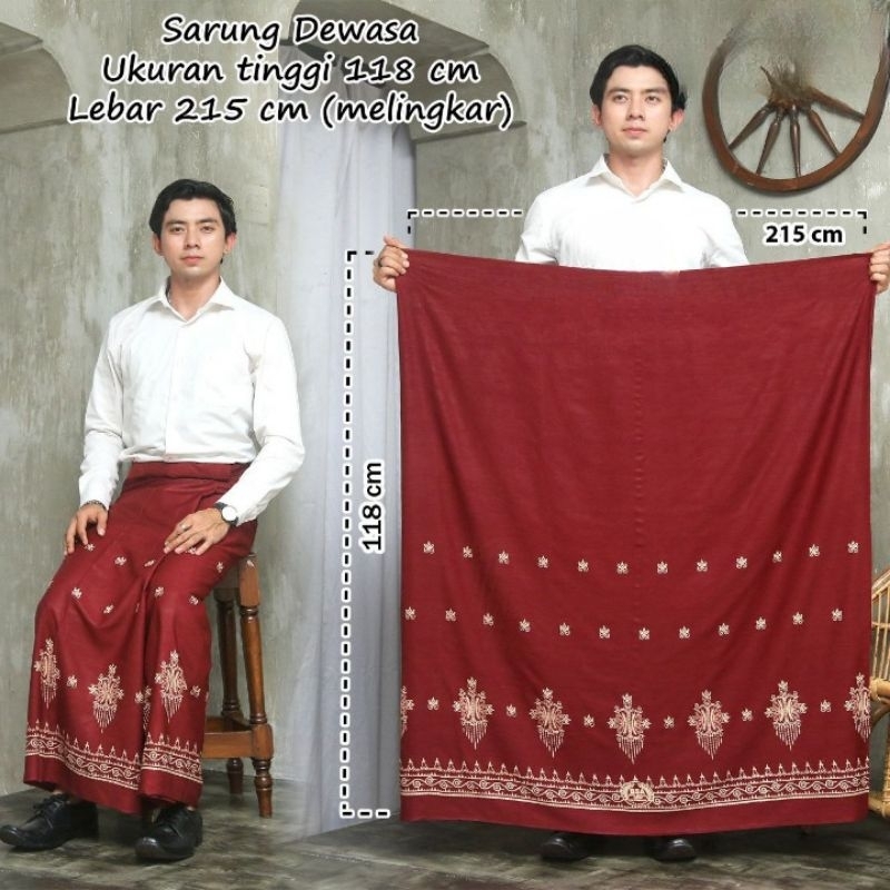 Motif PINTU ACEH SULTAN Kain  RAYON PREMIUM sarung Pekalongan Gus Sarung Pria/Wanita Dewasa Muslim S