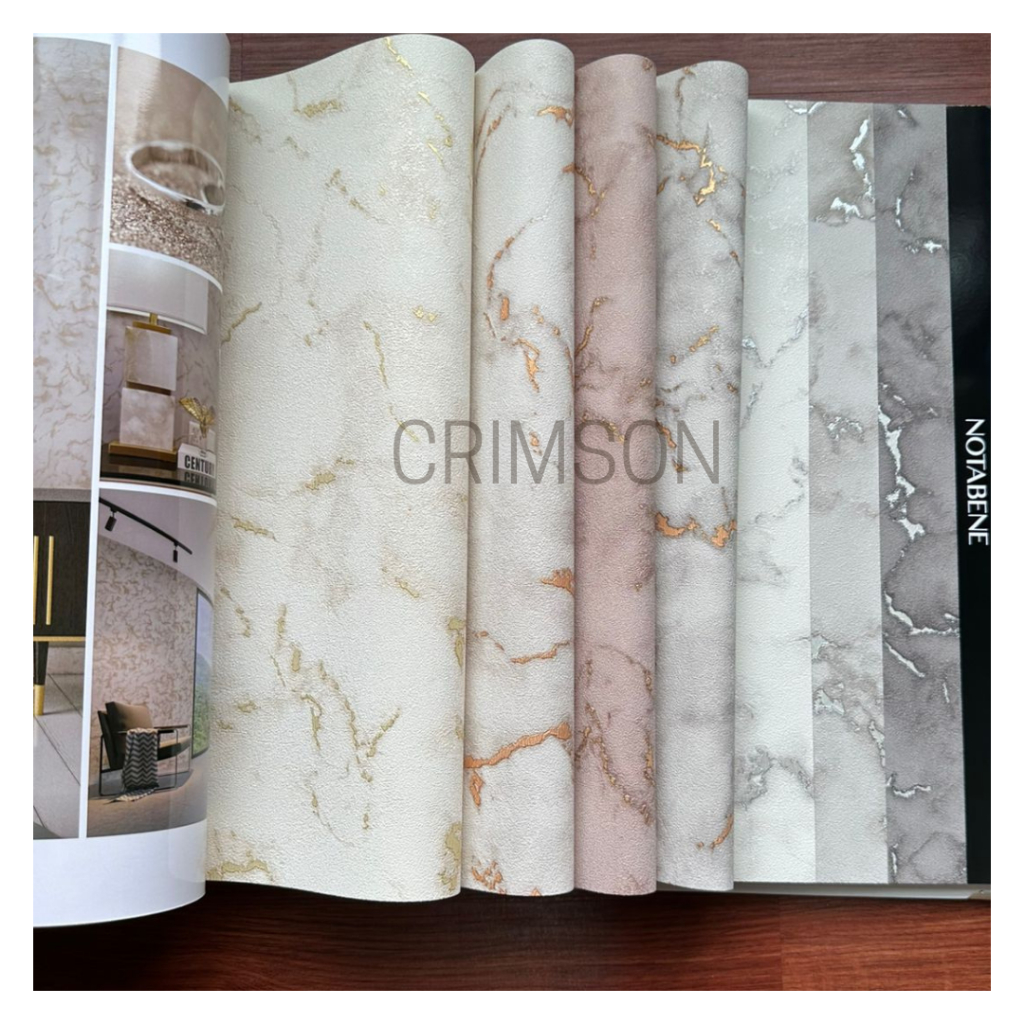 WALLPAPER DINDING VINYL MARMER PREMIUM