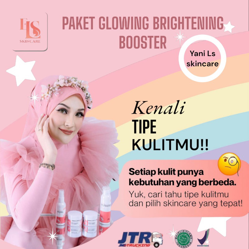 Paket LS SKINCARE PAKET CREM WAJAH NEW BRIGHTENING BOOSTER GLOWING KOSMETIK PERAWATAN KECANTIKAN,BPO