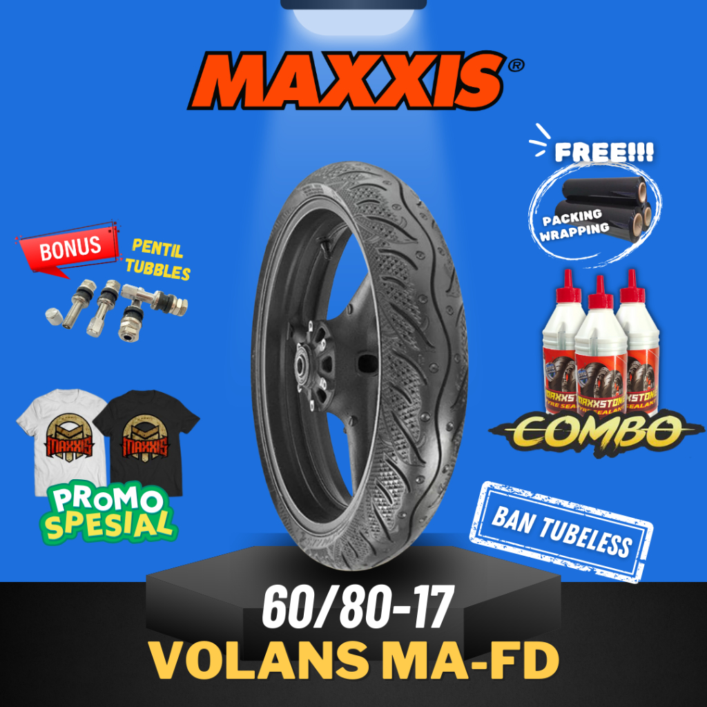 RB [Ready COD] MAXXIS VOLANS / Ban MAXXIS 60/80-17 / 70/80-17 / 70/90-17 / 80/80-17 / 80/90-17 /
