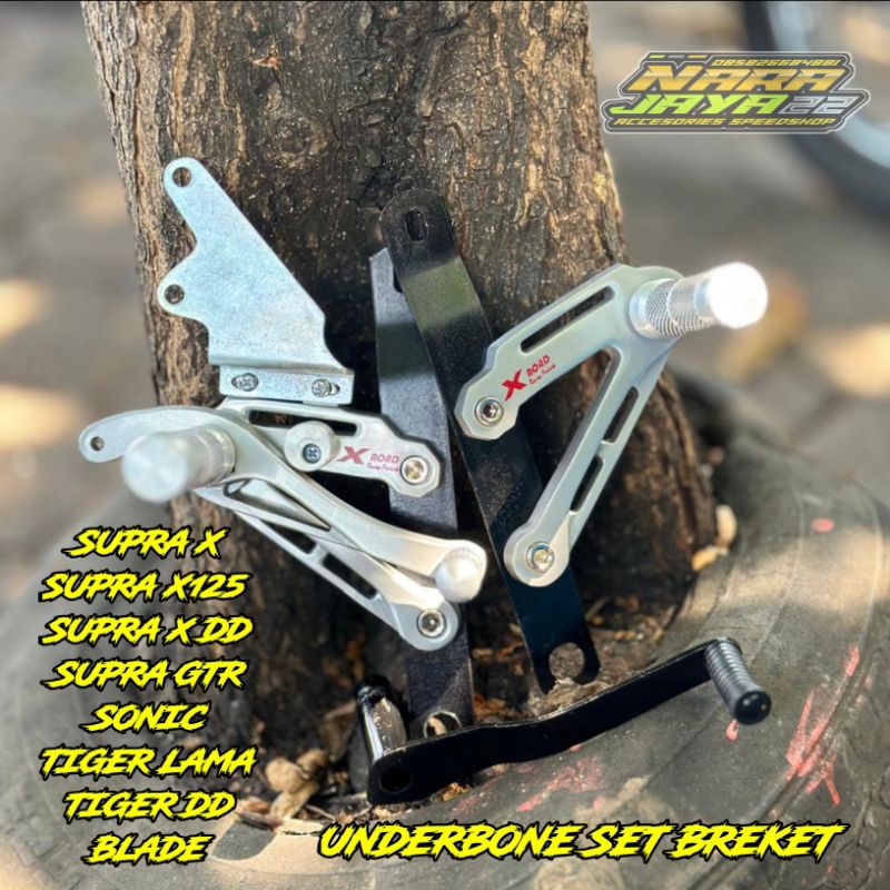 Footstep underbone x road SUPRA X,SUPRA X125,SUPRA X125 DD,SUPRA GTR,SONIC,TIGER LAMA,TIGER DD(free 