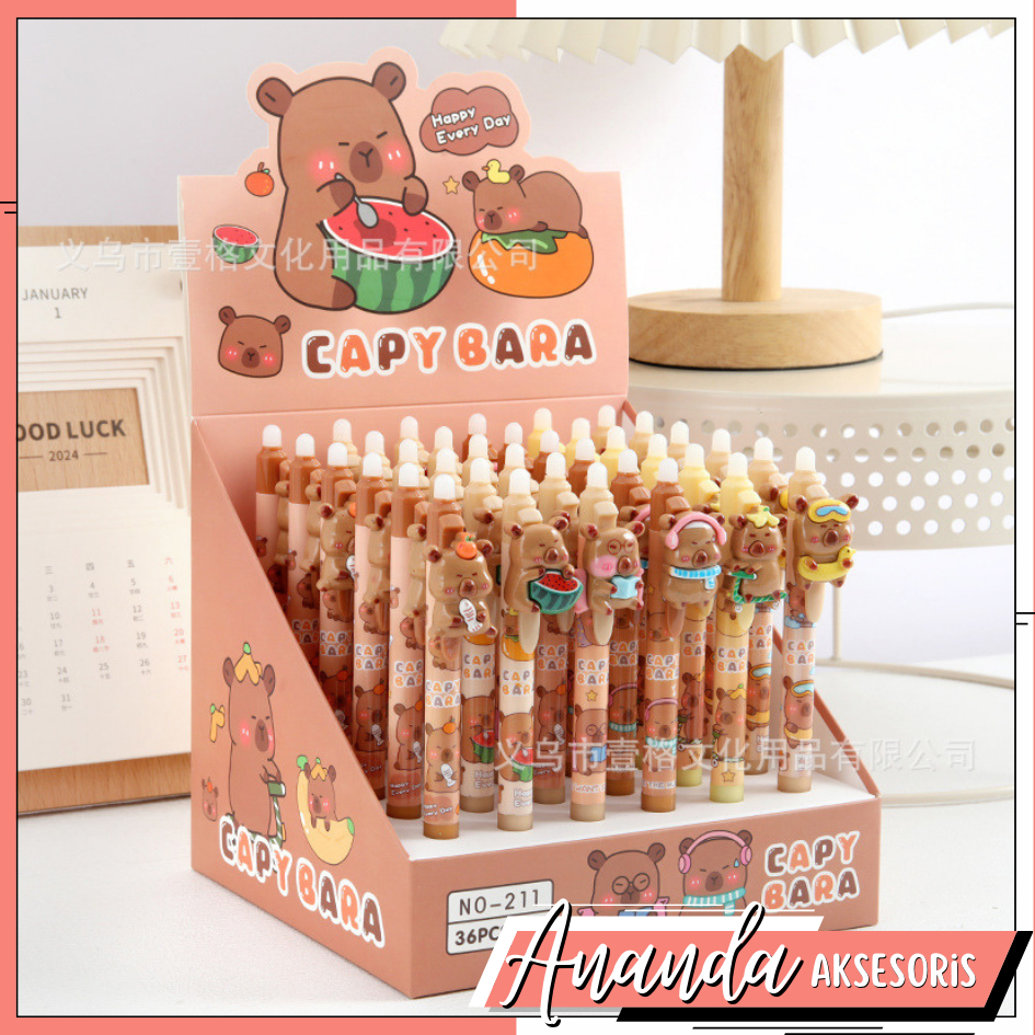 

Pulpen Cetek Capybara Bisa di Hapus Timbul Pena Timbul Bisa Di Hapus Motif Capybara Pen Cetek