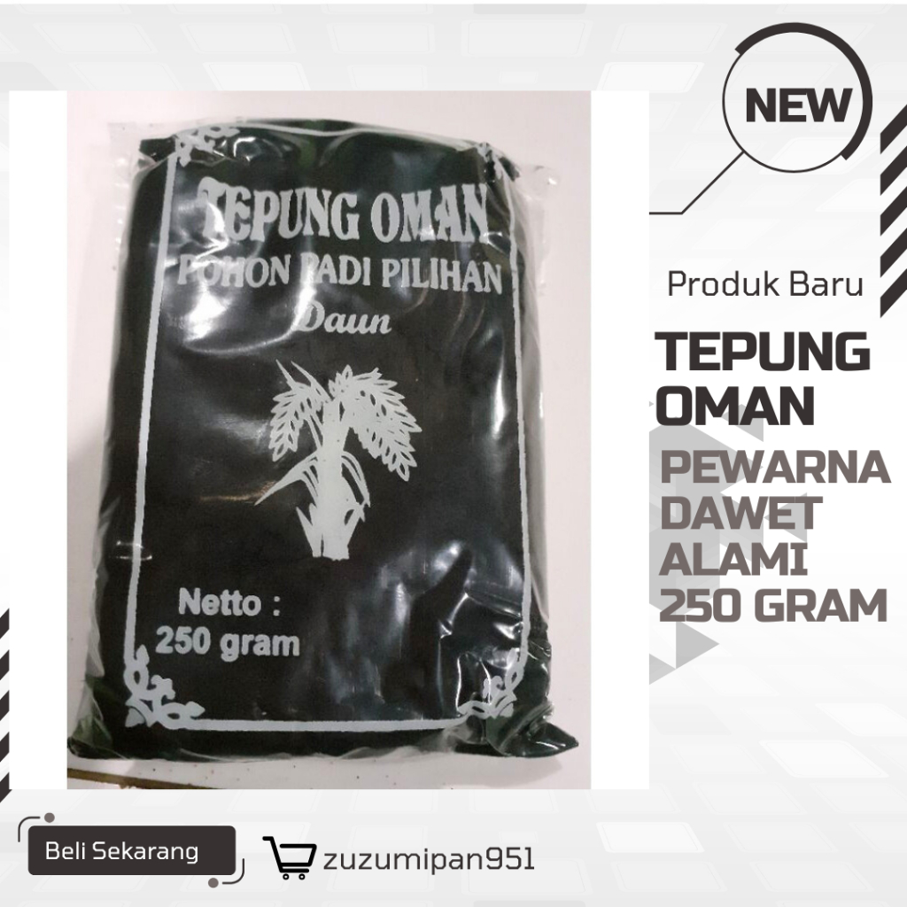 

Tepung Oman Abu Merang Sekam|Pewarna Dawet Alami 250 Gram|Tepung oman Spesial terbaru