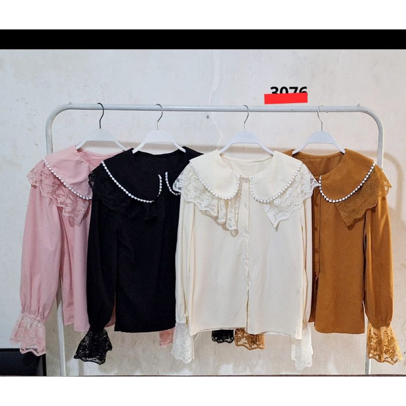 atasan wanita model korea baju import