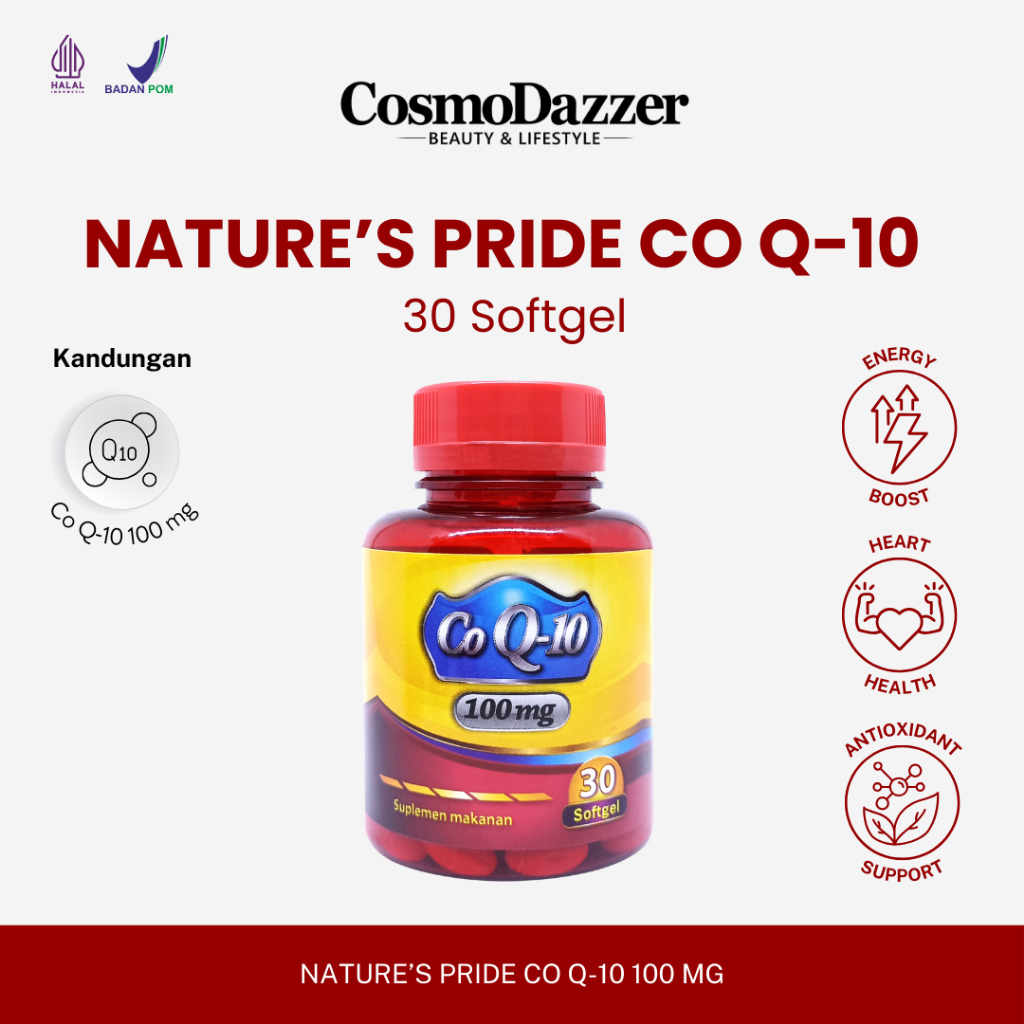 NATURE'S PRIDE CO Q-10 100 MG CO ENZYM Q100 ISI 30 SOFTGEL