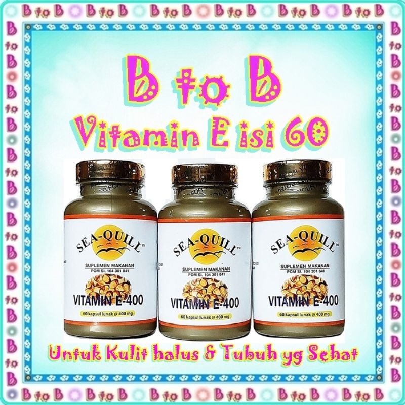 Sea Quill Vitamin E 400 - Vitamin E 400 isi 60 - Sea Quill Vitamin E