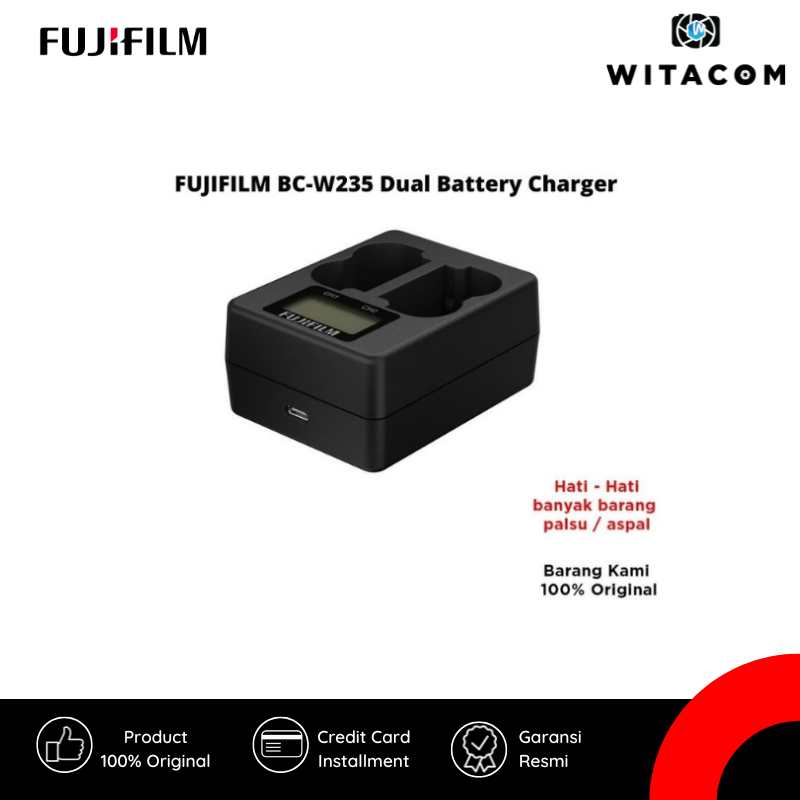 FujiFilm BC-W235 Battery Charger / FUJIFILM BC-W235 Dual Battery Charger