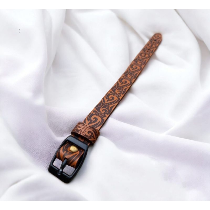 gelang kulit custom nama pria wanita