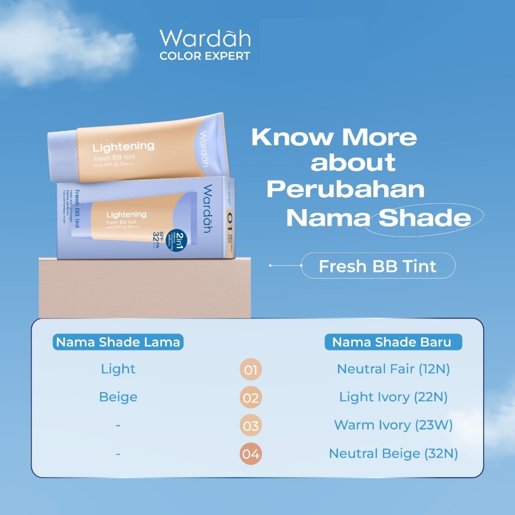 wardah lightening bb cream - wardah bb tint - wardah fresh bb tint