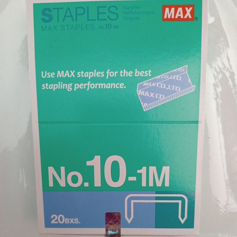 

Max Staples No.10 1pack 20bxs isi Staples