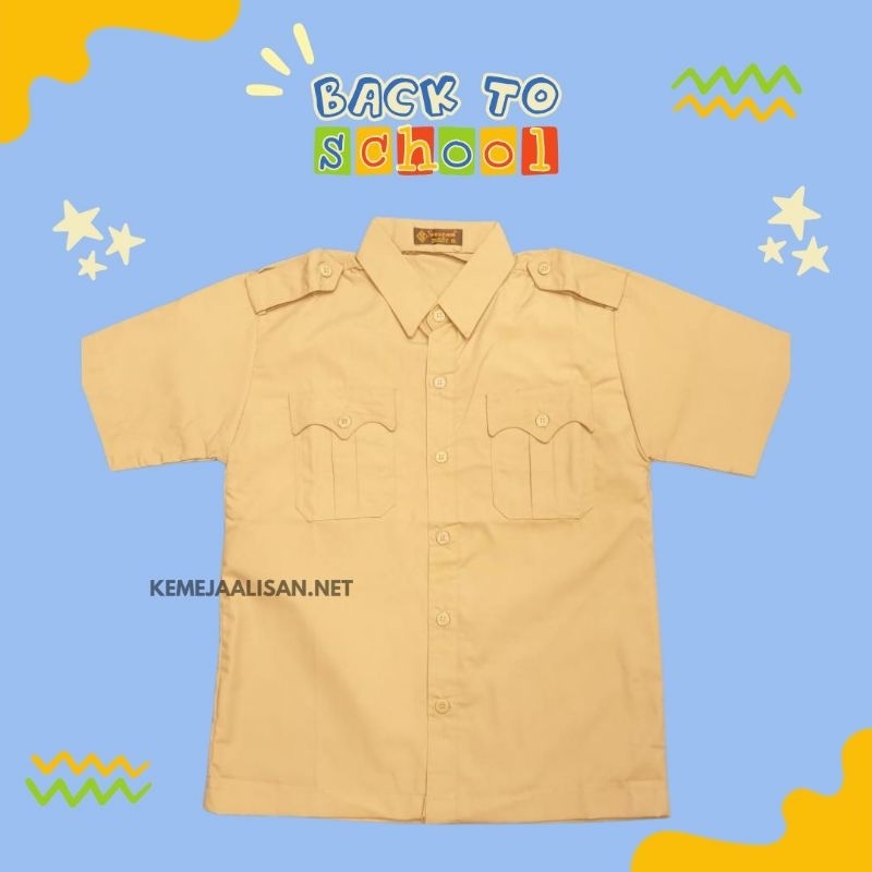 

Baju Seragam Sekolah Pramuka Penggalang SD/SMP/SMA Lengan Pendek