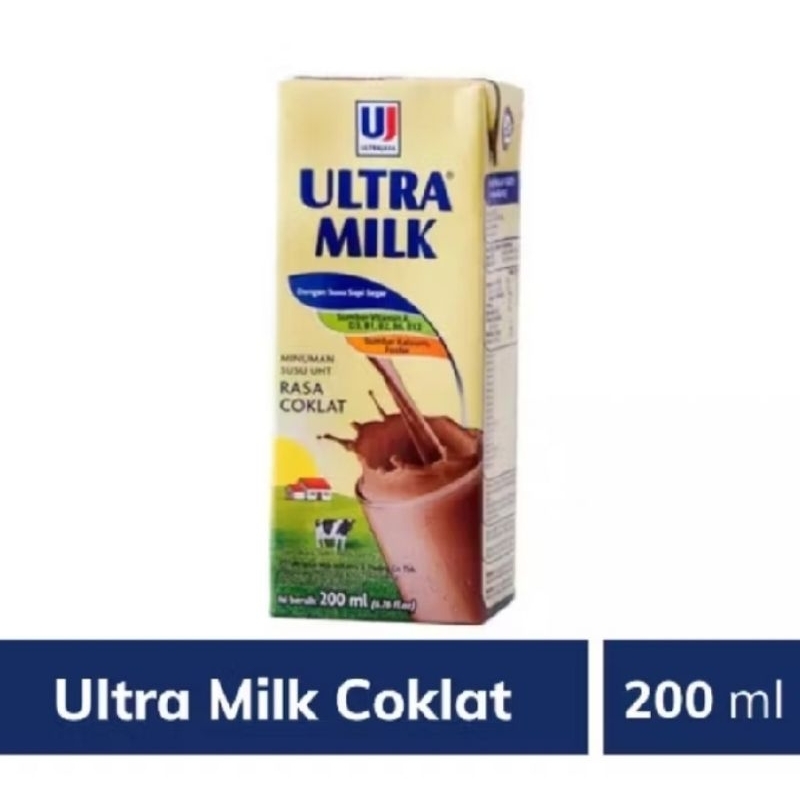 

susu ultra milk UHT 200ml