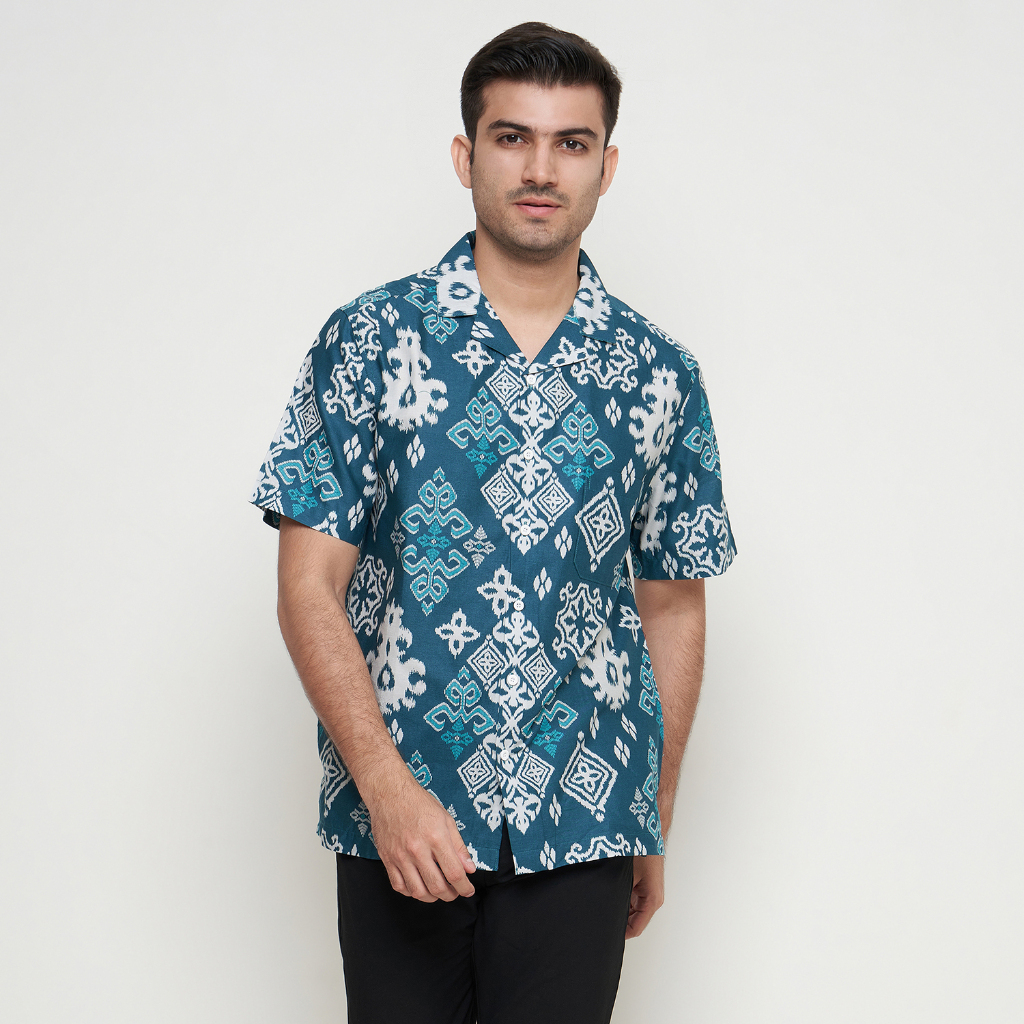 [Krisna Wahyu] Batik Pria Katun Lengan Pendek