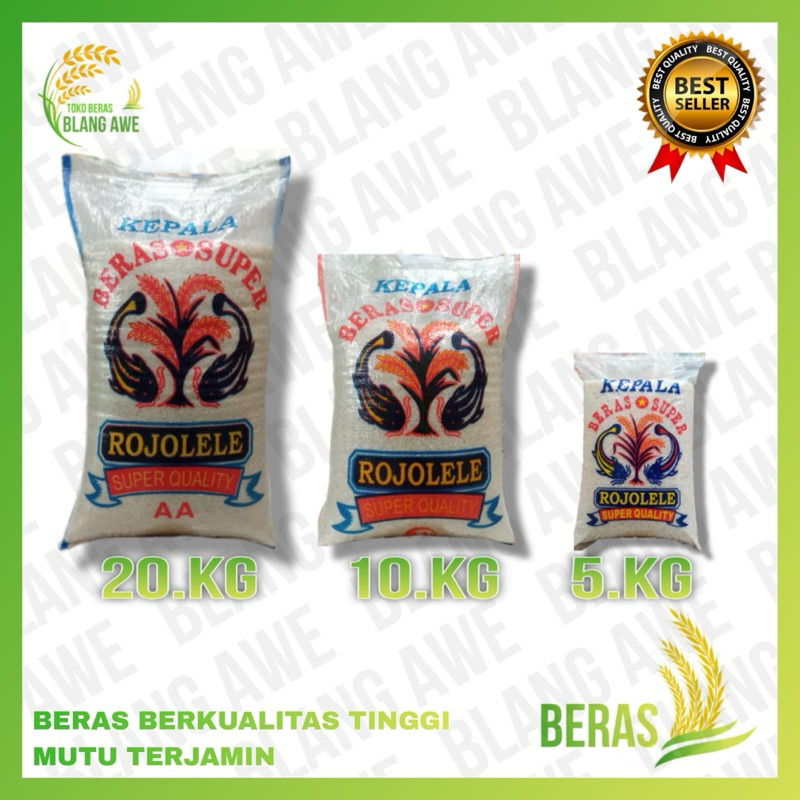 

BERAS ROJOLELE SUPER QUALITY 5KG 10KG 20KG