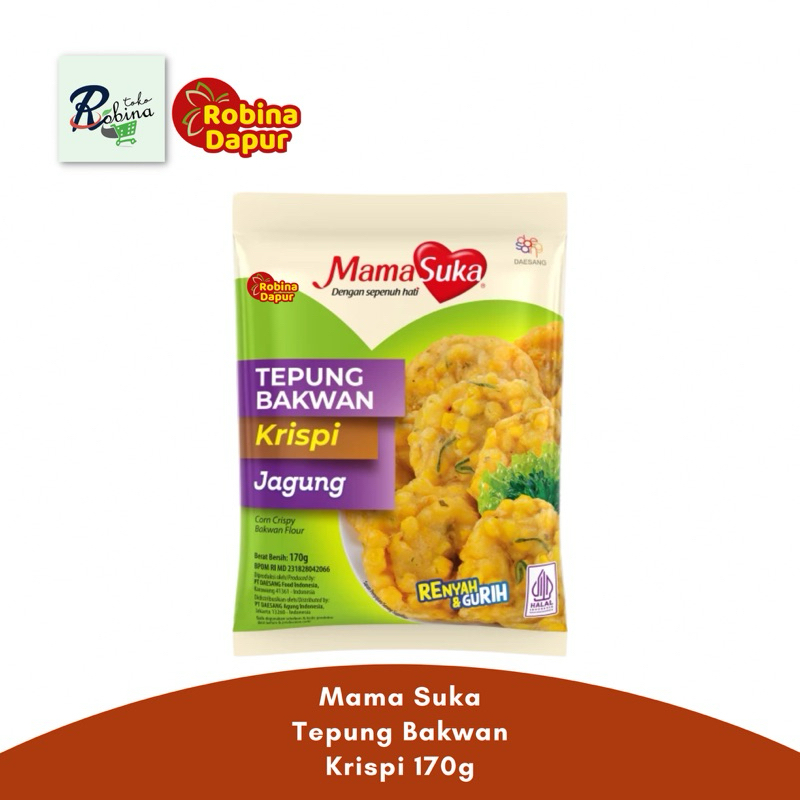 

Mama Suka Tepung Bakwan Jagung Krispi 170 gr
