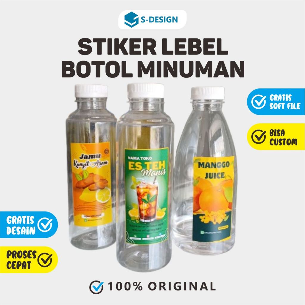 

STIKER BOTOL / STIKER MINUMAN / STIKER ES / STIKER / STICKER / STIKER LABEL / STIKER CUSTOM