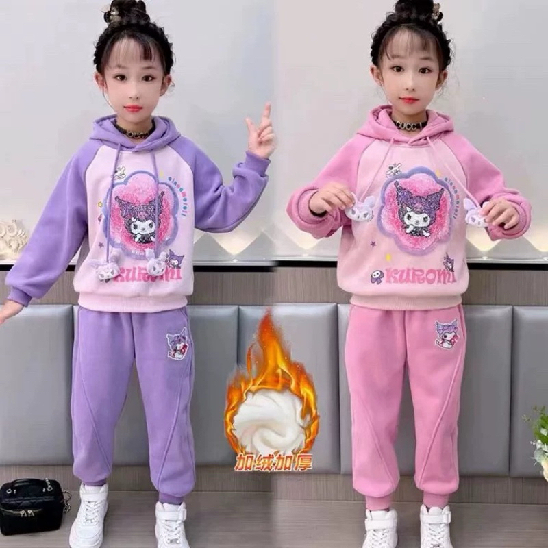 D2804 | SETELAN KURO SEQUIN HOODIE | BAJU ANAK PEREMPUAN | SETELAN ANAK PEREMPUAN | PAKAIAN IMPORT |