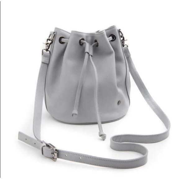 Stitch & Hide Olivia Bucket Bag in Misty Grey