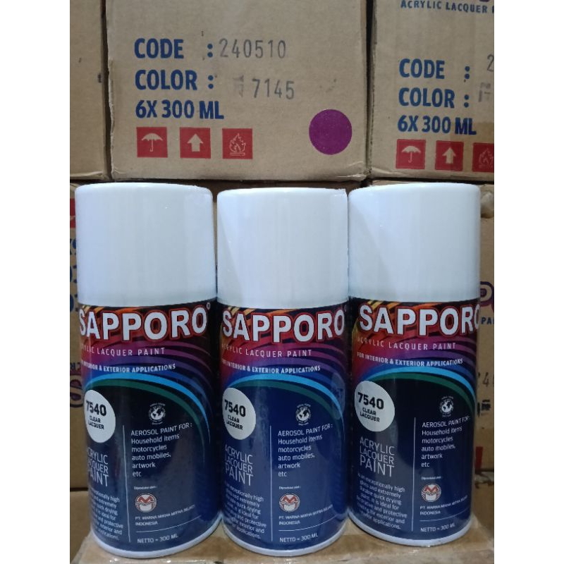 Pilok Pilox Sapporo 300ml saporo 300ML SAPORO spray 7540 clear lacquer 300ML