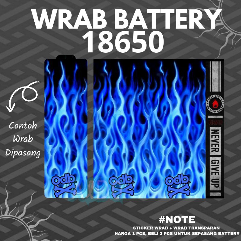 

Stiker Wrap Baterai 18650 Full Motif V2 Abstrak - Untuk Melindungi Baterai
