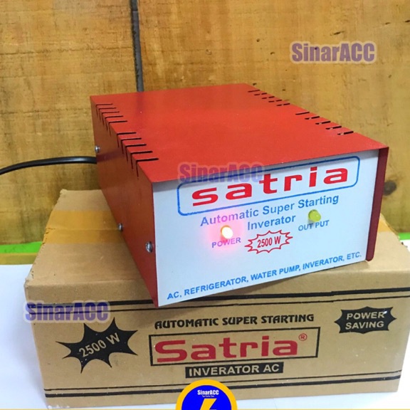 LUAR BIASA Inverator Satria 25Watt power start 25 w anti jeglek penahan daya listrik auto start stab