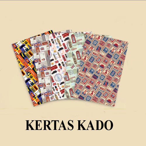 

KERTAS KADO MOTIF ISI 50 Pcs / KERTAS KADO MURAH