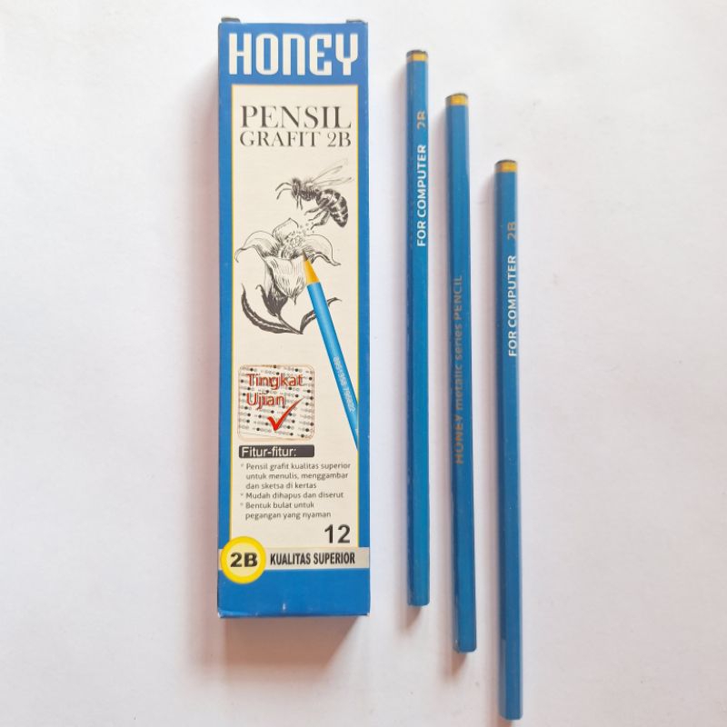 

Pensil 2B For Computer / Pensil Superior HONEY ( 12Pcs )