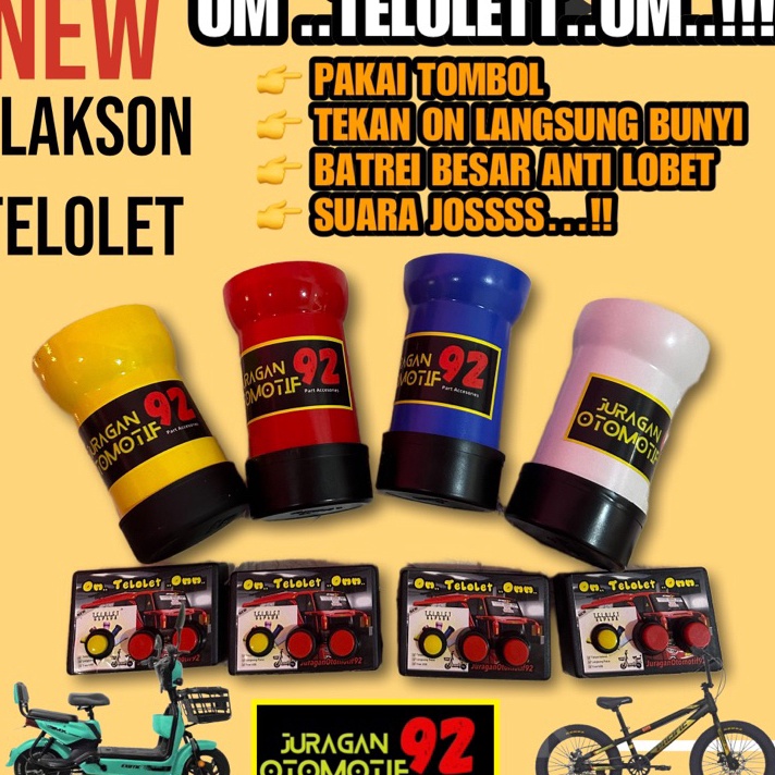 KLAKSON TELOLET SEPEDA  BASURI SEPEDA  KLAKSON TELOLET