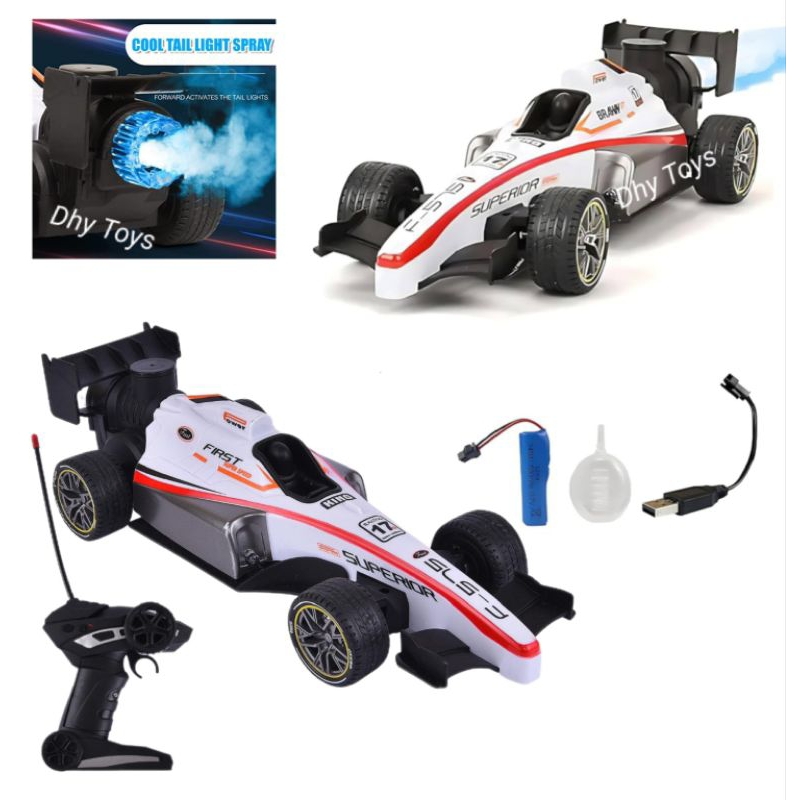 Mainan Mobil Remot Control Rc Speed Car Formula 1 Spray Keluar Asap Mainan Mobil Balap F1 Remot Cont