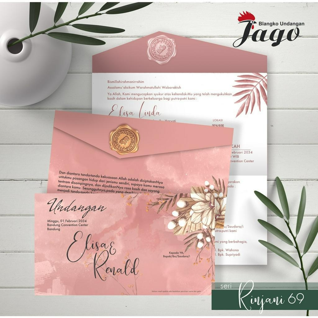 

(IsI 50 ) Undangan Pernikahan Elegan || Keren || Siap Cetak Free Plastik dan Lebel Nama