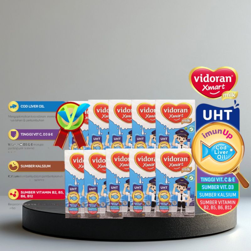 

Susu uht Vidoran Xmart 110ML rasa eskrim vanilla