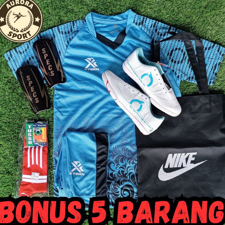 Update Terkini  New Arrival JA  Paket Lengkap Hemat Sepatu Futsal Jersey Anak Junior Ortuseight Prem