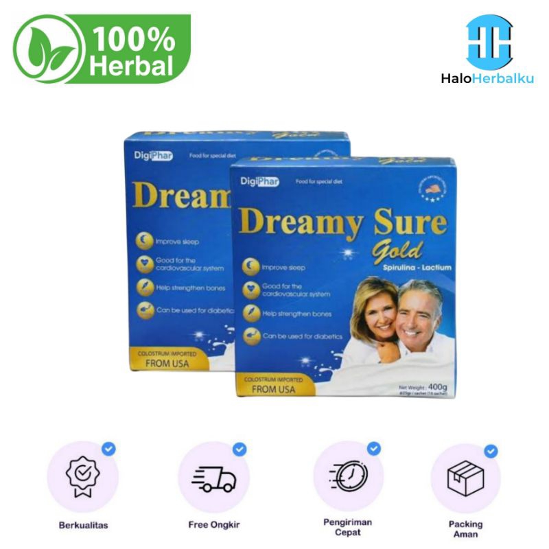 

DREAMY SURE GOLD Susu Untuk Mengatasi Insomnia Dan Gangguan Tidur