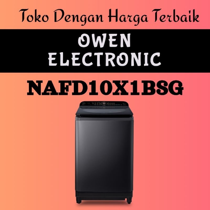 PANASONIC MESIN CUCI 1 TABUNG TOP LOAD WASHER NAFD10X1BSG 10Kg