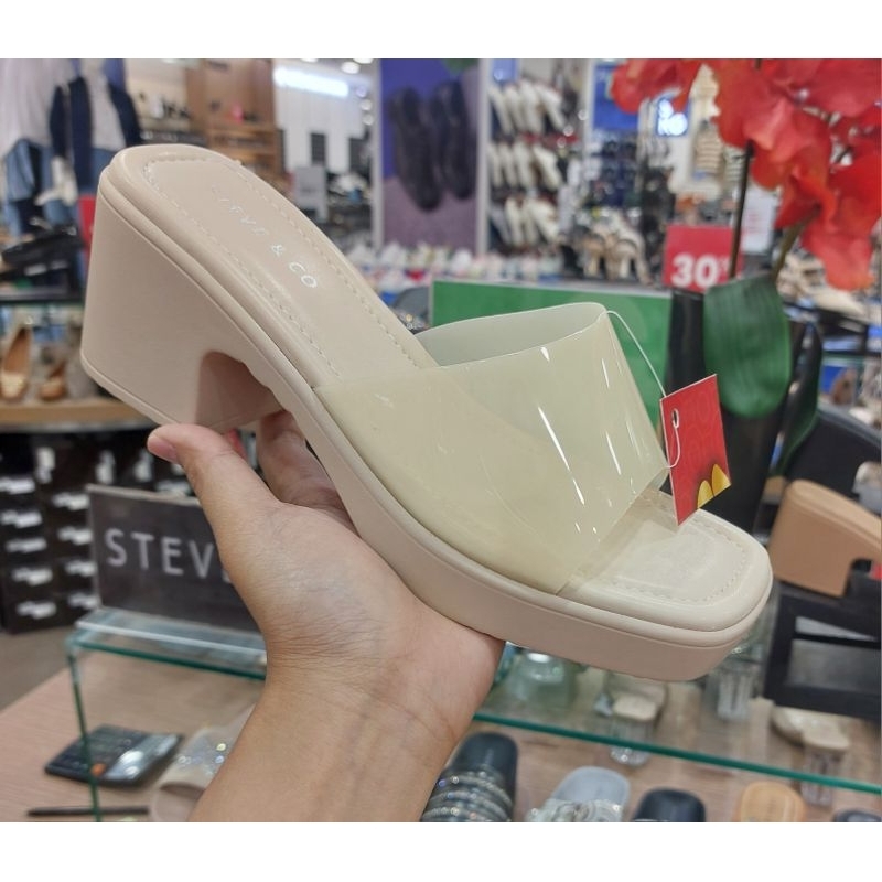 Sandal wanita wedges ringan merk STEVE & CO