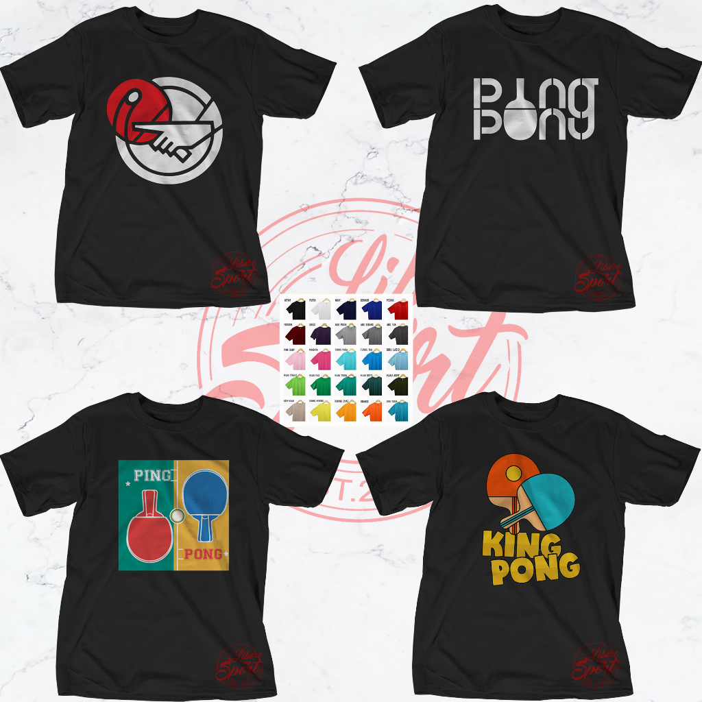 Kaos baju T-shirt Tenis meja pingpong Kaos pingpong 30s